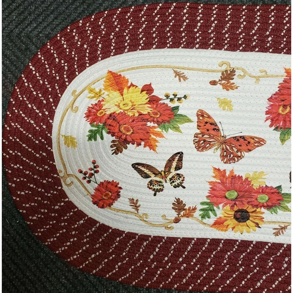 X-Large Oval Braided Kitchen Runner Rug (20